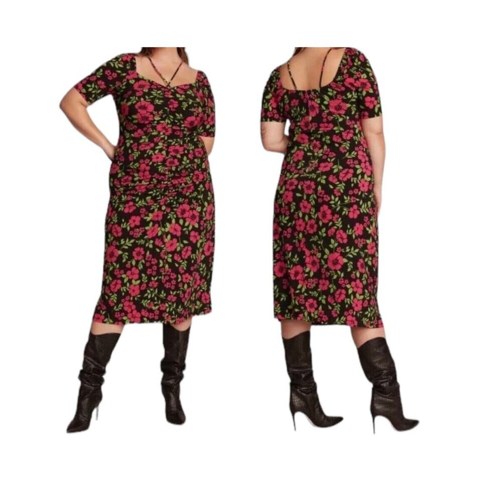 11 Honore Dress Lauryn slinky Midi floral size 1 (US 18-20)